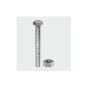Image of S820SSP Hex Set and Hex Nut A2 Stainless Steel M8 x 20mm Bag of 6 - Timco