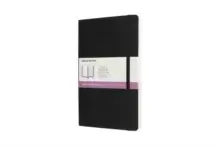Image of Moleskine Large Double Layout Plain and Ruled Softcover Notebook : Black