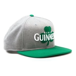 image of Guinness - Dublin Shamrock 1759 Unisex Size Adjuster & Snapback Brim Cap - Gery/Green