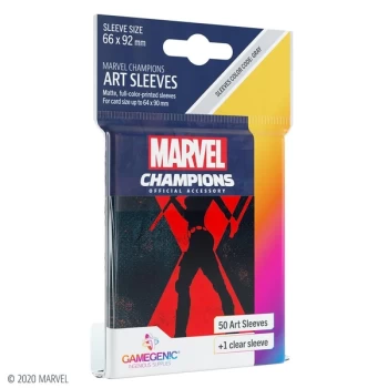 Image of Gamegenic Marvel Champions Art Sleeves - Black Widow (50 Sleeves)
