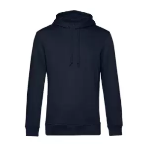 Image of B&C Mens Organic Hooded Sweater (3XL) (Navy Blue)