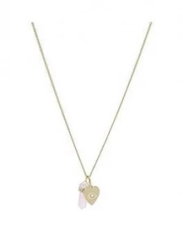 Image of Fossil Fossil Vintage Motifs Power Of Crystals Necklace