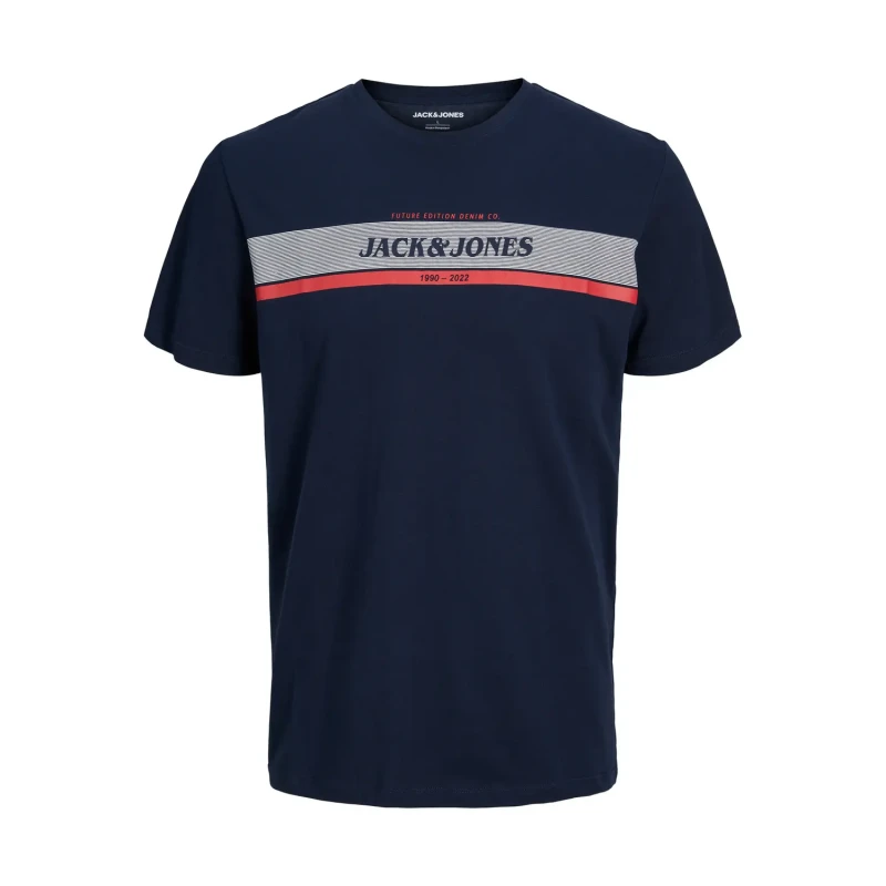 Image of jack & jones Crew neck T-Shirt Jack & Jones Jjalex Bleu Male S