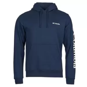 image of Columbia VIEWMONT II SLEEVE GRAPHIC HOODIE mens Sweatshirt in Blue. Sizes available:XXL,S,M,L,XL