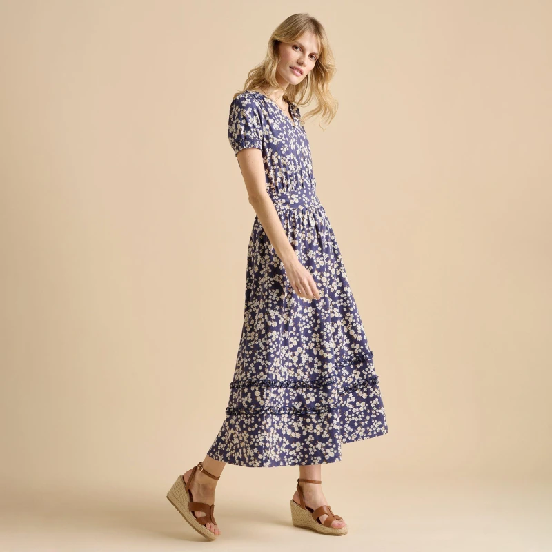 Image of Brakeburn Floating Daisy Maxi Dress Maxi Dresses 10 Blue 30246418195