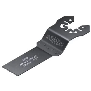 Image of Faithfull Multi-Functional Tool Bi-Metal Flush Cut Wood/Metal Blade 22mm