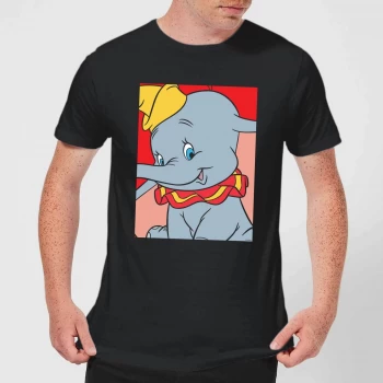 Image of Disney Dumbo Portrait Mens T-Shirt - Black - 3XL - Black