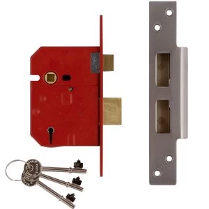 Image of Union 2234E 5 Lever BS Mortice Sashlock Plated Brass Finish 67mm 2.5" Box