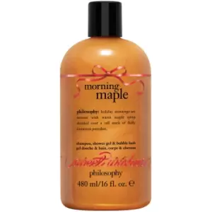 image of philosophy Christmas 2023 Morning Maple Shower Gel and Bubble Bath 480ml