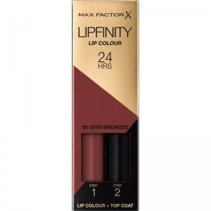 image of Max Factor Lipfinity Lip Colour - 191 Stay Bronzed