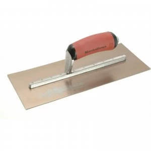 Image of Marshalltown Gold Stainless Steel Pre Worn Plasterers Trowel 12 5