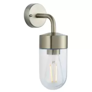 Image of Crossland Grove South Wall Light Brushed Steel