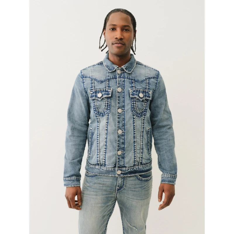 Image of True Religion True Dem Jim Jckt Albarn Wash male S