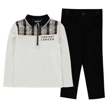 Image of Firetrap Two Piece Trouser Set Infant Boys - Black