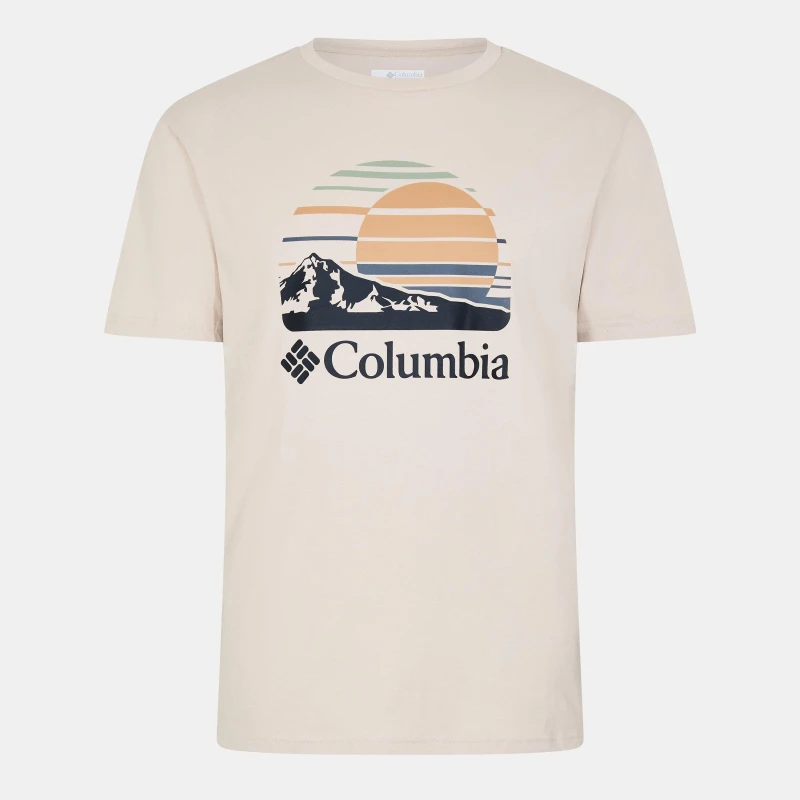 Image of Columbia Path Short-Sleeve Performance T-Shirt Mens Stone male 2X Large