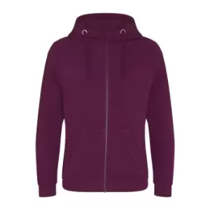 Image of AWDis Just Hoods Mens Graduate Heavyweight Full Zip Hoodie (M) (Burgundy)