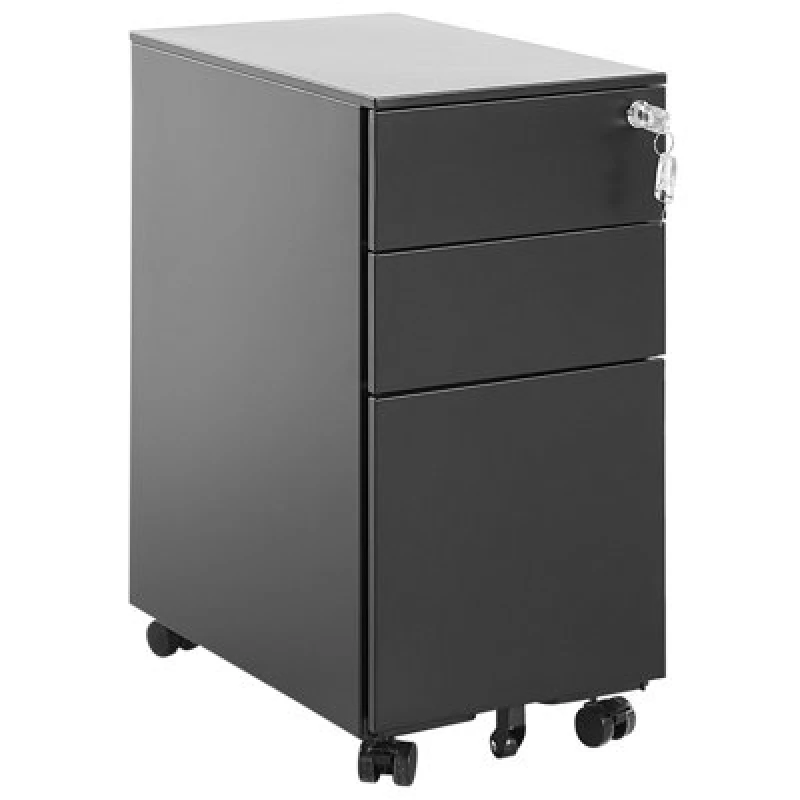 Image of Beliani Storage Unit Bolsena Metal Black