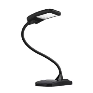 image of Hansa TWIST LED desk lamp, height 390 mm, black