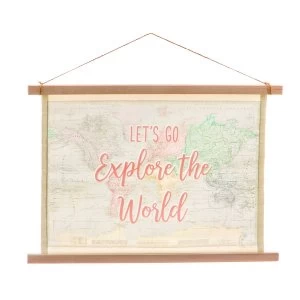 image of Sass & Belle World Explorer Wall Hanging Canvas Print