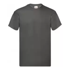 image of Fruit Of The Loom Mens Original Short Sleeve T-Shirt (3XL) (Light Graphite)