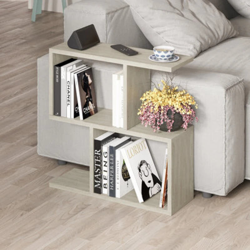 Image of Decortie Homemania Modern Side End Coffee Table Side End Travertine Multipurpose H 60Cm 5 Tier