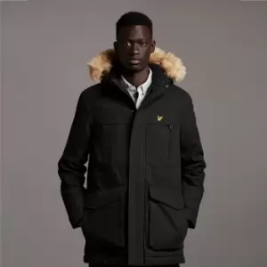 Image of Winter Weight Micro Fleece Lined Parka - Jet Black - XXL