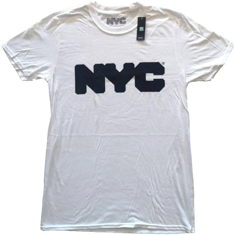 Image of NYC New York Color Mens New York City Cotton T-Shirt in White Size: Small White Male S