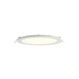 Image of Netlighting Siriodisc Integrated LED Recessed Light Panel Matt White, Frosted Ac
