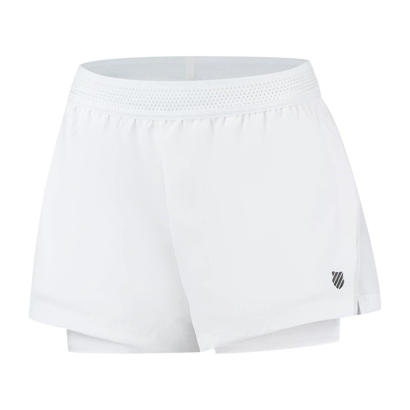 Image of K Swiss Womens Performance Tennis Shorts White female 10 (S)