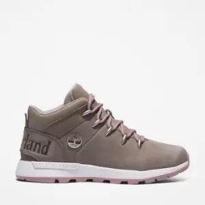 Image of Timberland Sprint Trekker Hiking Boot For Her In Greige Grey, Size 3.5