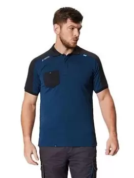 Image of Professional OFFENSIVE Wicking TShirt mens Polo shirt in Blue. Sizes available:UK M,UK L,UK XXL,UK 3XL