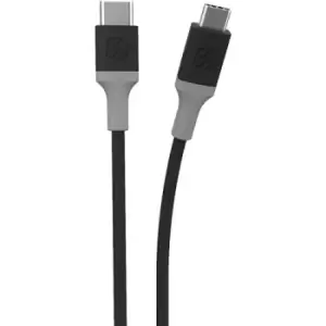 image of Scosche CC4BY-SP USB cable 1.2 m USB C Black Grey