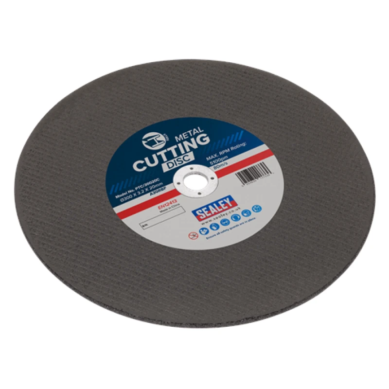 Image of Sealey Cutting Disc Flat Metal Ø300 x 3.2 x Ø20mm