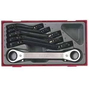Image of Teng TTRORS Metric Ratchet Ring Spanner Set, 6 Piece