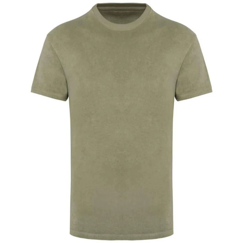 Image of Native Spirit Mens Terry Towel T-Shirt in Light Green Size: Large Light Green Male L