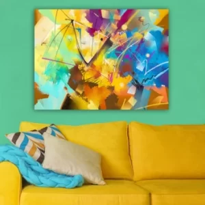 Image of 666007249_70100 Multicolor Decorative Canvas Painting