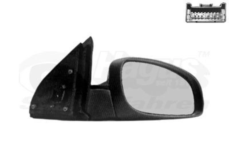 Image of VAN WEZEL Wing mirror VAN WEZEL 3768808