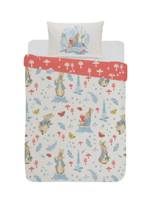 Image of Peter Rabbit Forest Life Junior Duvet Cover And Pillowcase Set