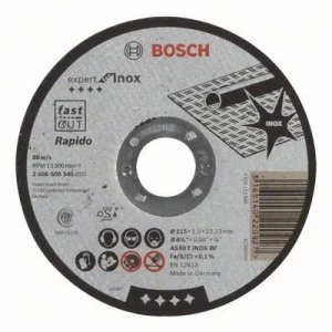 Image of Bosch Accessories AS 60 T Inox BF 2608600545 Cutting disc (straight) 115mm 22.23mm