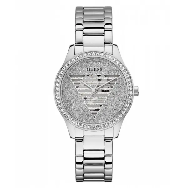 image of Guess Watches Ladies Lady Idol Silver Tone Watch GW0605L1