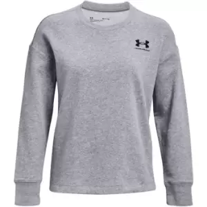 Image of Under Armour Fleece Oversize Crew - Red