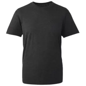 Image of Anthem Mens Marl Organic T-Shirt (3XL) (Black)