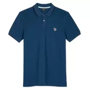 Image of Paul Smith Zebra Tipping Shirt - Blue