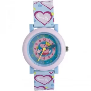 image of Childrens Character Peppa Pig Time Teacher Watch