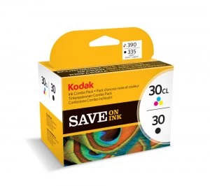 Image of Kodak 30 Series Tri Colour and Black Ink Cartridge