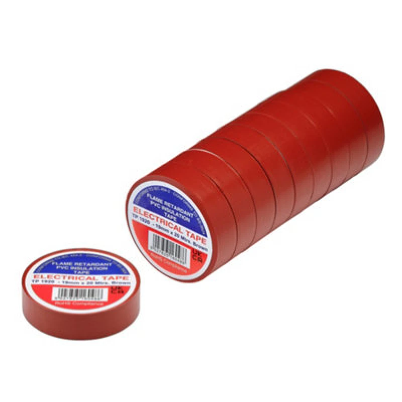 Image of Draper 29507 Brown Pvc Electrical Insulation Tape, 19mm X 20M (Pack Of 10)