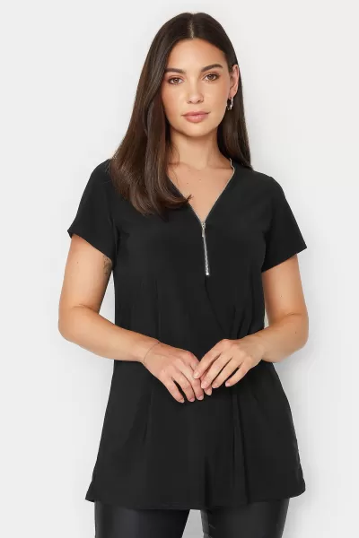 Image of Tall Zip Front T-Shirt