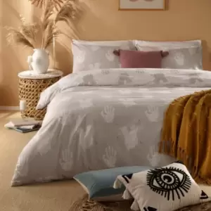 Image of Furn. Be Kind Single Duvet Cover Set Cotton Polyester Grey