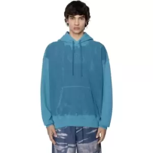 Diesel Front Dye OTH Hoodie Mens - Blue