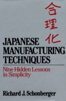 Image of Japanese Manufacturing Techniques by Richard Schonberger Book